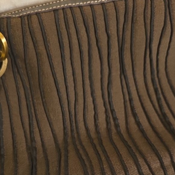 Donald J. Pliner Brown Pleated Shoulder Bag - Picture 7 of 13